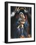 Madonna with Child and Saints Stephen-Lorenzo Lotto-Framed Giclee Print