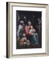 Madonna with Child and Saints-Luca Cambiaso-Framed Giclee Print