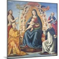 Madonna with Child and Saints-null-Mounted Giclee Print