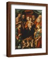 Madonna with Child and Saints-null-Framed Giclee Print