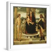 Madonna with Child and Saints-null-Framed Giclee Print