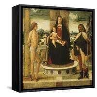 Madonna with Child and Saints-null-Framed Stretched Canvas