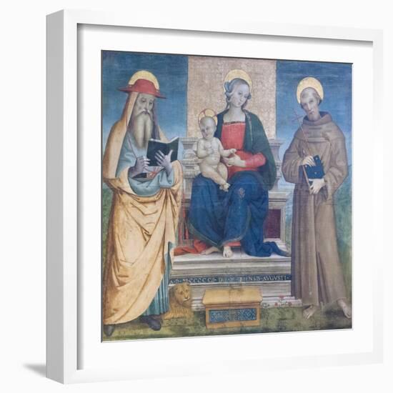 Madonna with Child and Saints-null-Framed Giclee Print