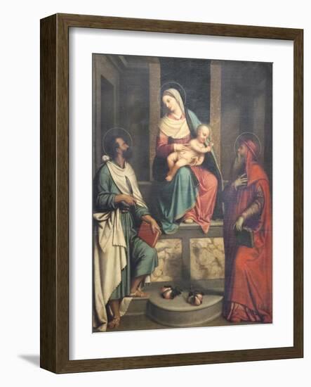 Madonna with Child and Saints-null-Framed Giclee Print