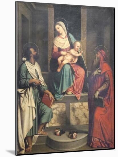 Madonna with Child and Saints-null-Mounted Giclee Print