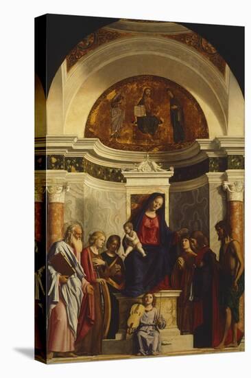 Madonna with Child and Saints-null-Stretched Canvas