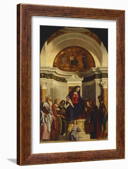 Madonna with Child and Saints-null-Framed Giclee Print