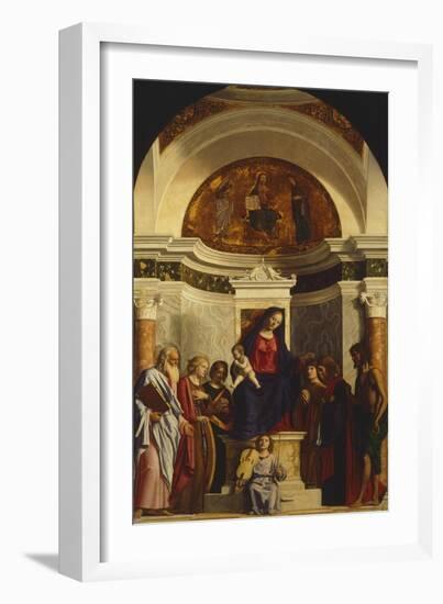 Madonna with Child and Saints-null-Framed Giclee Print