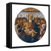 Madonna with Child and Singing Angels, about 1477-Sandro Botticelli-Framed Stretched Canvas