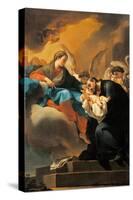 Madonna with Child and St. Cajetan-Gaetano Gandolfi-Stretched Canvas