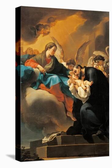 Madonna with Child and St. Cajetan-Gaetano Gandolfi-Stretched Canvas