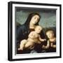 Madonna with Child and St John the Baptist-Francesco Francia-Framed Giclee Print