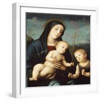 Madonna with Child and St John the Baptist-Francesco Francia-Framed Giclee Print