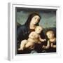 Madonna with Child and St John the Baptist-Francesco Francia-Framed Giclee Print