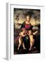 Madonna with Child and the Infant John the Baptist (Madonna of Goldfinch)-Sanzio Raffaello-Framed Premium Giclee Print