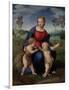 Madonna with Child and the Infant John the Baptist (Madonna of Goldfinch)-Sanzio Raffaello-Framed Giclee Print