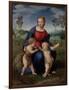 Madonna with Child and the Infant John the Baptist (Madonna of Goldfinch)-Sanzio Raffaello-Framed Giclee Print