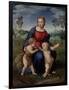 Madonna with Child and the Infant John the Baptist (Madonna of Goldfinch)-Sanzio Raffaello-Framed Giclee Print