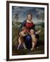 Madonna with Child and the Infant John the Baptist (Madonna of Goldfinch)-Sanzio Raffaello-Framed Giclee Print