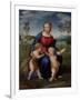 Madonna with Child and the Infant John the Baptist (Madonna of Goldfinch)-Sanzio Raffaello-Framed Giclee Print