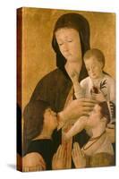 Madonna with Child and Two Donors, 1460-Gentile Bellini-Stretched Canvas