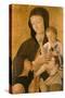Madonna with Child and Two Donors, 1460-Gentile Bellini-Stretched Canvas