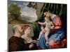 Madonna with Child and Two Donors, 1525-1530-Lorenzo Lotto-Mounted Giclee Print