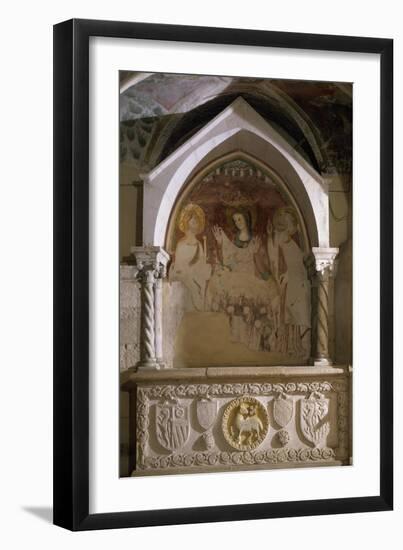 Madonna with Child and Two Saints-null-Framed Giclee Print