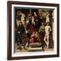 Madonna with Child, Angels and Saints-Francesco Francia-Framed Giclee Print