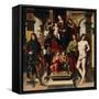 Madonna with Child, Angels and Saints-Francesco Francia-Framed Stretched Canvas