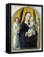 Madonna with Child Between Music Making Angels, 1490-95-Gerard David-Framed Stretched Canvas