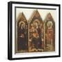 Madonna with Child Between St Clare and St Basil-null-Framed Giclee Print