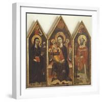 Madonna with Child Between St Clare and St Basil-null-Framed Giclee Print