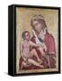 Madonna with Child, Circa 1350-null-Framed Stretched Canvas