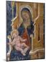 Madonna with Child, Detail of Fresco, Church of Santa Maria La Veterana, Bitetto-null-Mounted Giclee Print