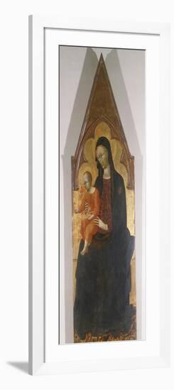 Madonna with Child, Detail of Polyptych-Giovanni di Paolo-Framed Giclee Print