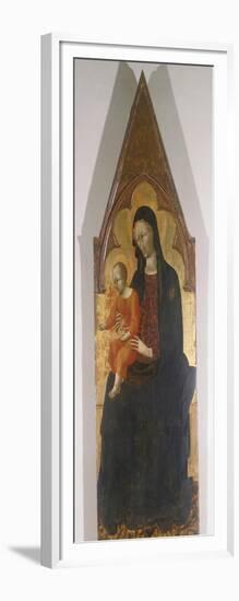 Madonna with Child, Detail of Polyptych-Giovanni di Paolo-Framed Giclee Print