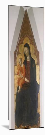 Madonna with Child, Detail of Polyptych-Giovanni di Paolo-Mounted Giclee Print