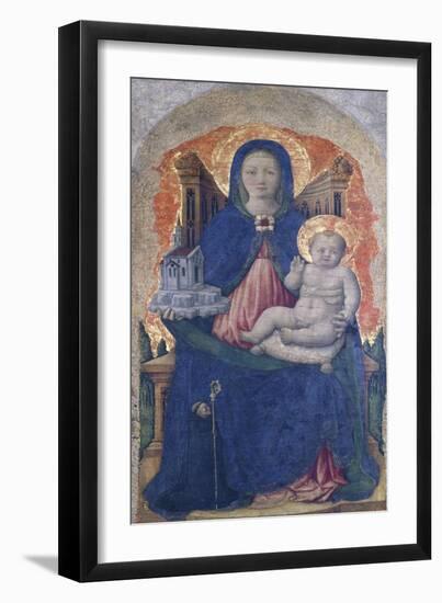 Madonna with Child, Detail of the Praglia Altarpiece-null-Framed Giclee Print