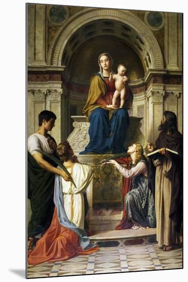 Madonna with Child Enthroned with Saints, 1872-Alessandro Franchi-Mounted Giclee Print