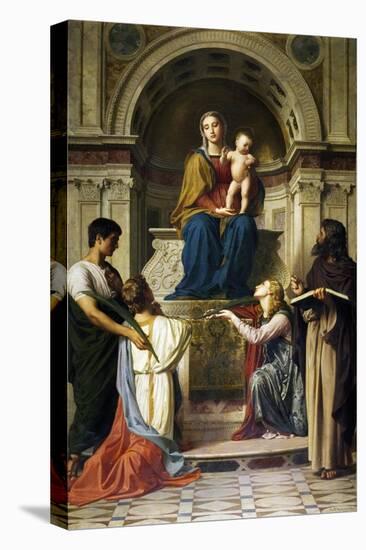 Madonna with Child Enthroned with Saints, 1872-Alessandro Franchi-Stretched Canvas