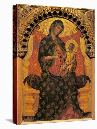 Madonna with Child Enthroned-Paolo Veneziano-Stretched Canvas