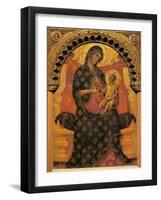 Madonna with Child Enthroned-Paolo Veneziano-Framed Giclee Print