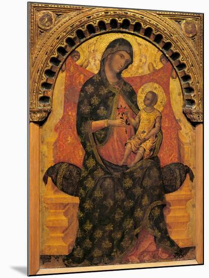 Madonna with Child Enthroned-Paolo Veneziano-Mounted Giclee Print