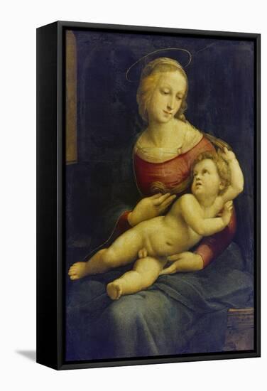 Madonna with Child Lying on Her Lap. (The So Called Bridgewater Madonna) About 1507/08-Raphael-Framed Stretched Canvas