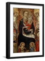 Madonna with Child, Saints and Angels, Late 14th or Early 15th Century-Niccolo di Pietro Gerini-Framed Giclee Print