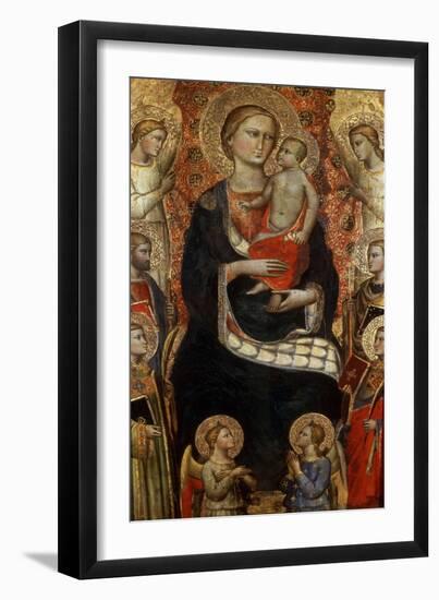 Madonna with Child, Saints and Angels, Late 14th or Early 15th Century-Niccolo di Pietro Gerini-Framed Giclee Print