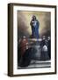 Madonna with Child, Saints and Dragon at Her Feet-Pietro Pala-Framed Art Print