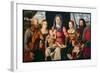 Madonna with Child, Saints and Followers-Bernardino Luini-Framed Giclee Print