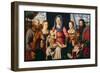 Madonna with Child, Saints and Followers-Bernardino Luini-Framed Giclee Print